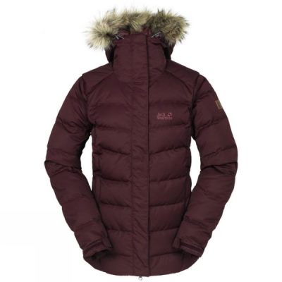 Chaquetas Jack Wolfskin Terrenceville Insulated Mujer - Burdeos - Chile XKR734085